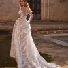 robe de mariée élégante avec appliques